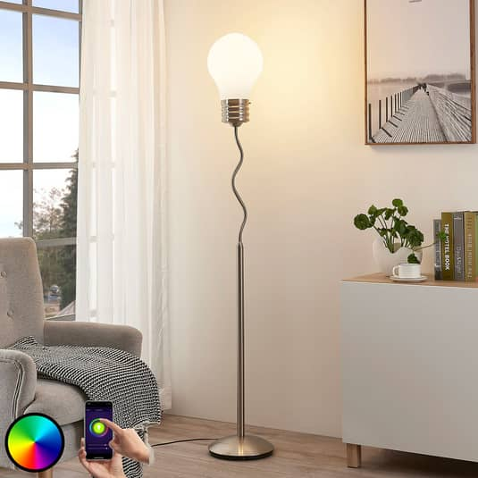 B-Ware Lindby Smart Led Rgb Stehlampe Stehleuchte Lampe Leuchte Mena, App Steuerung E27 - 4251096545319