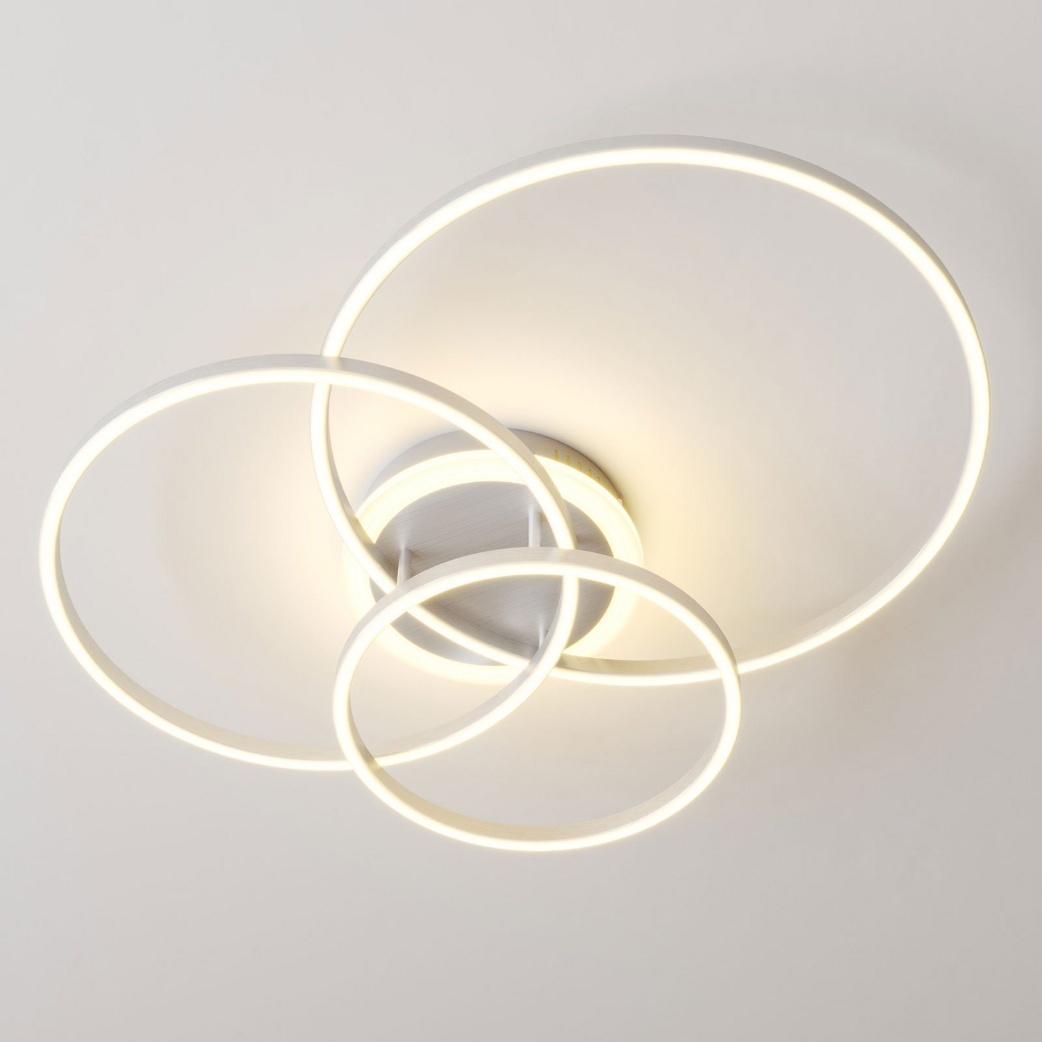 B-Ware Lindby Smart Tula Led Deckenlampe Deckenlampe Lampe Leuchte 40 W Nickel Licht174