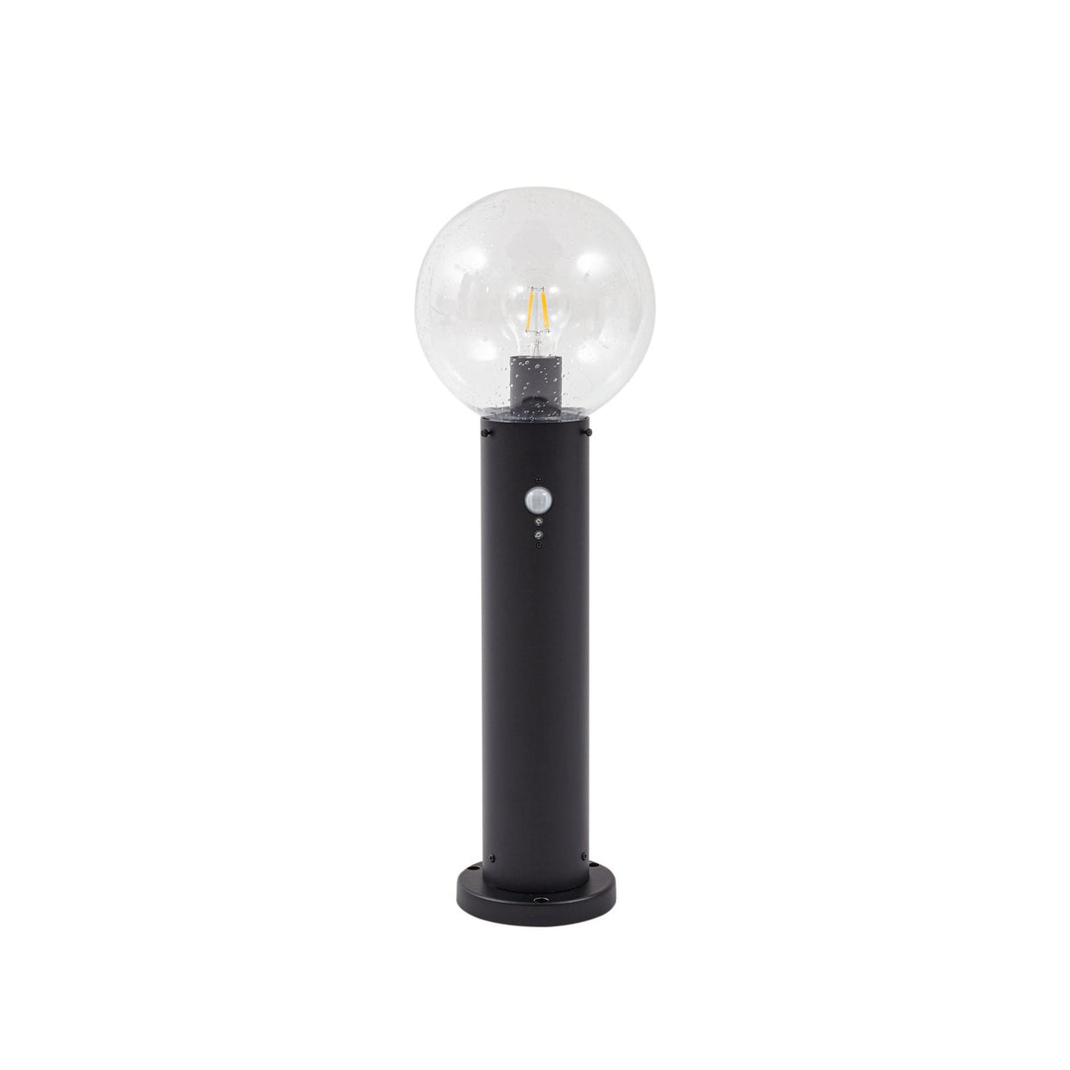 Sockelleuchte Außenleuchte Lindby Lampe Dangan Glas Aluminium schwarz Sensor - 4251911798906