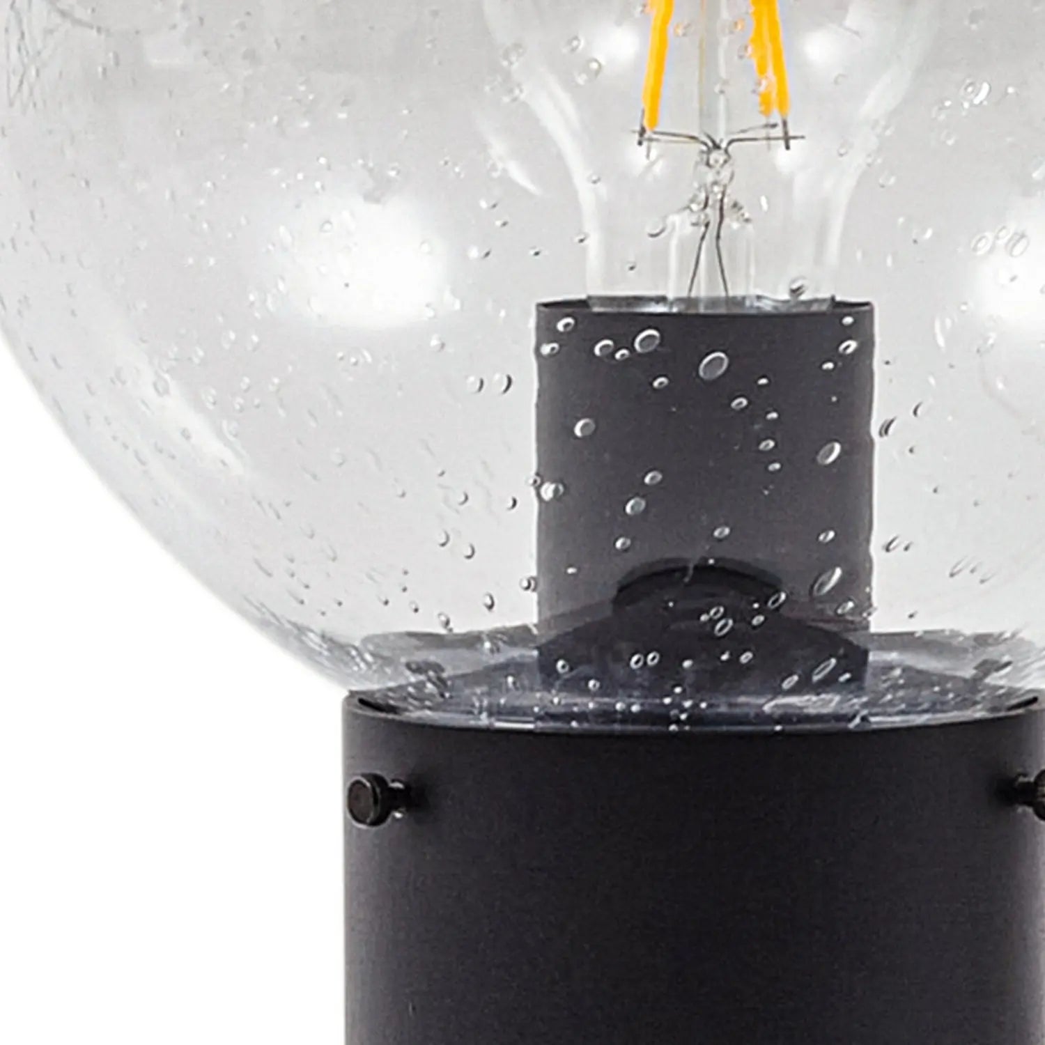 B-Ware Sockelleuchte Außenleuchte Lindby Lampe Dangan Glas Aluminium Schwarz Sensor - 4251911798906