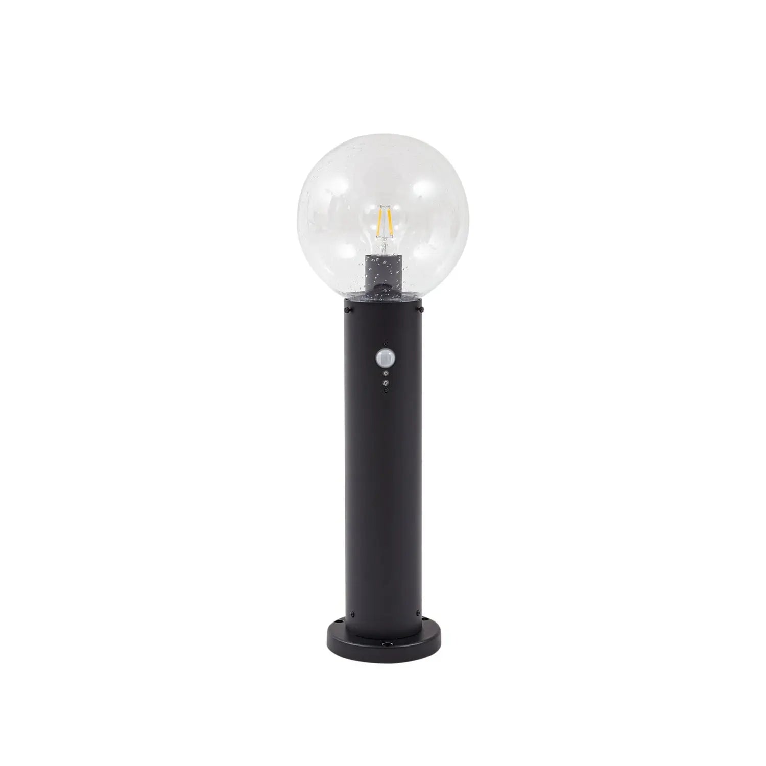 B-Ware Sockelleuchte Außenleuchte Lindby Lampe Dangan Glas Aluminium Schwarz Sensor - 4251911798906
