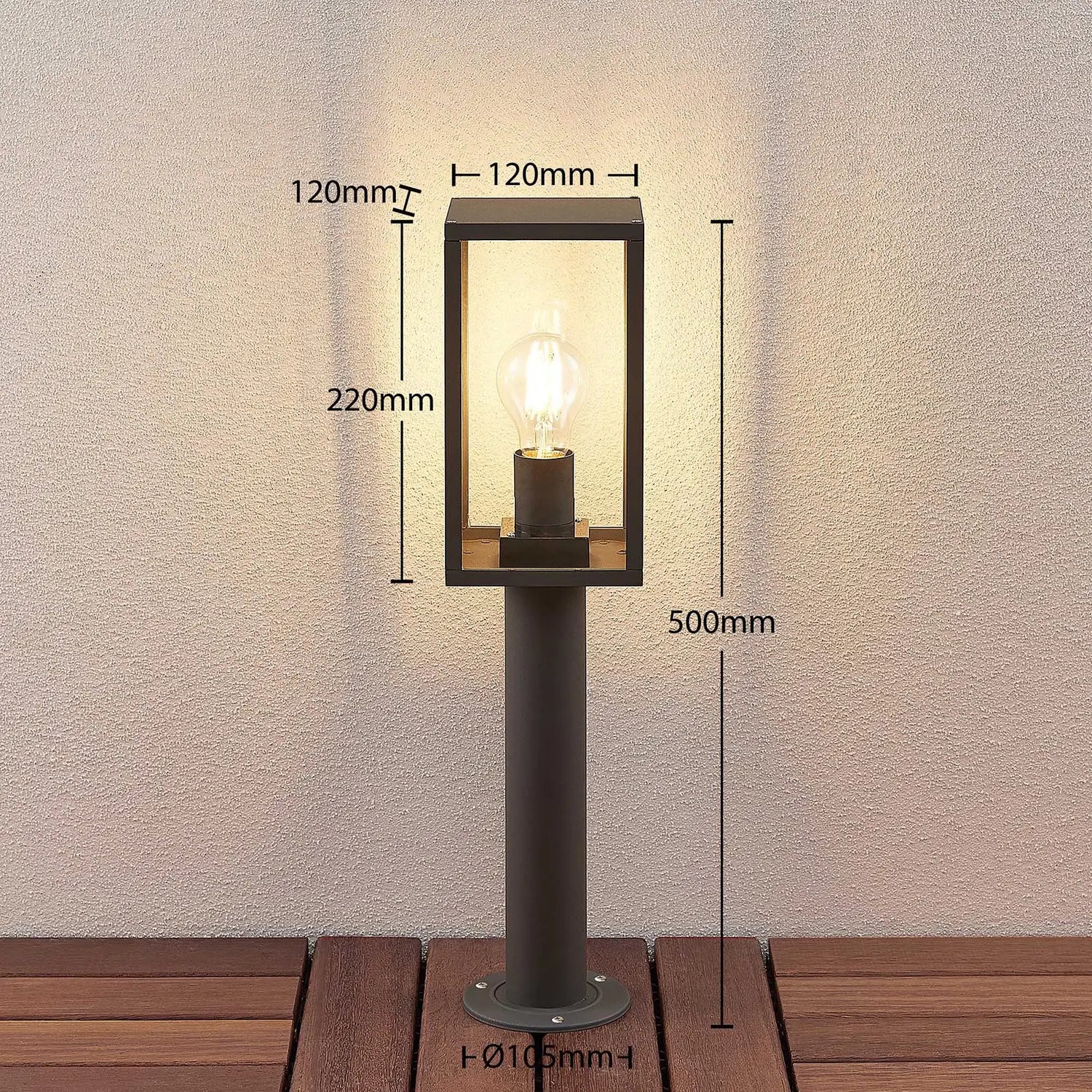 B-Ware Lindby Filimon Sockelleuchte Sockellampe Gartenlampe Wegeleuchte Außenleuchte    - 4251096575880
