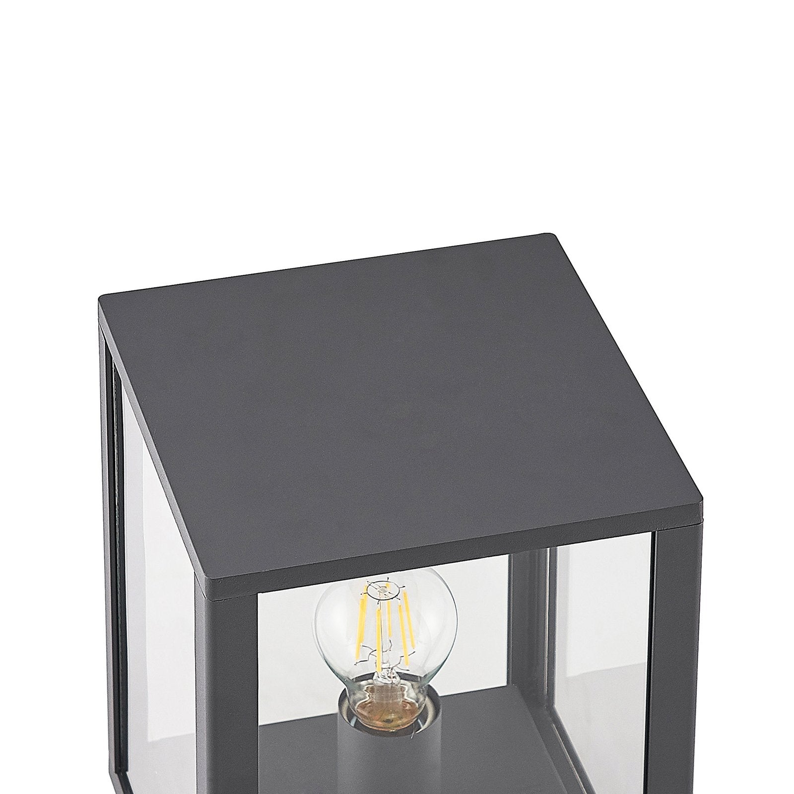 Lindby Giavanna Sockelleuchte Wegeleuchte Gartenleuchte Lampe E27 dunkelgrau - 4251911733051