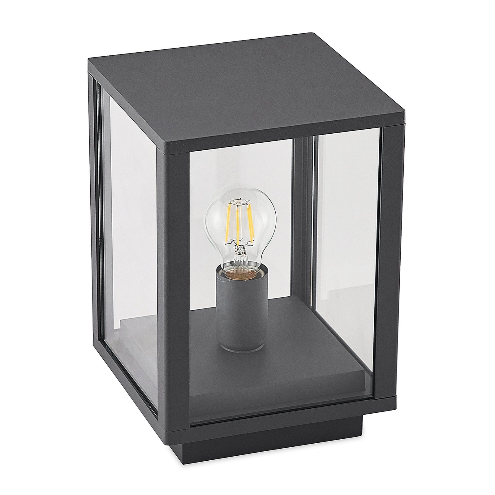 Lindby Giavanna Sockelleuchte Wegeleuchte Gartenleuchte Lampe E27 dunkelgrau - 4251911733051