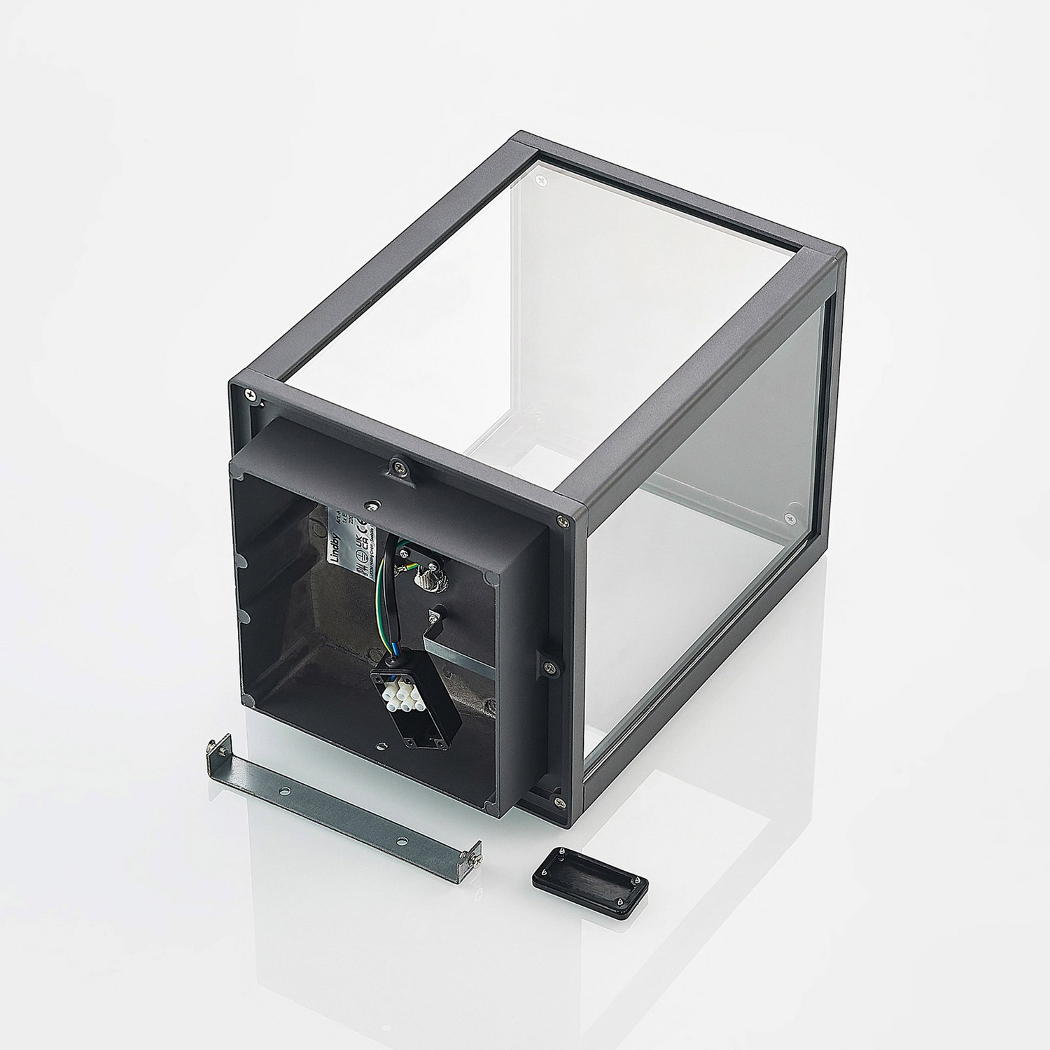 B-Ware Lindby Giavanna Sockelleuchte Wegeleuchte Gartenleuchte Lampe E27 Dunkelgrau328 - 4251911733051