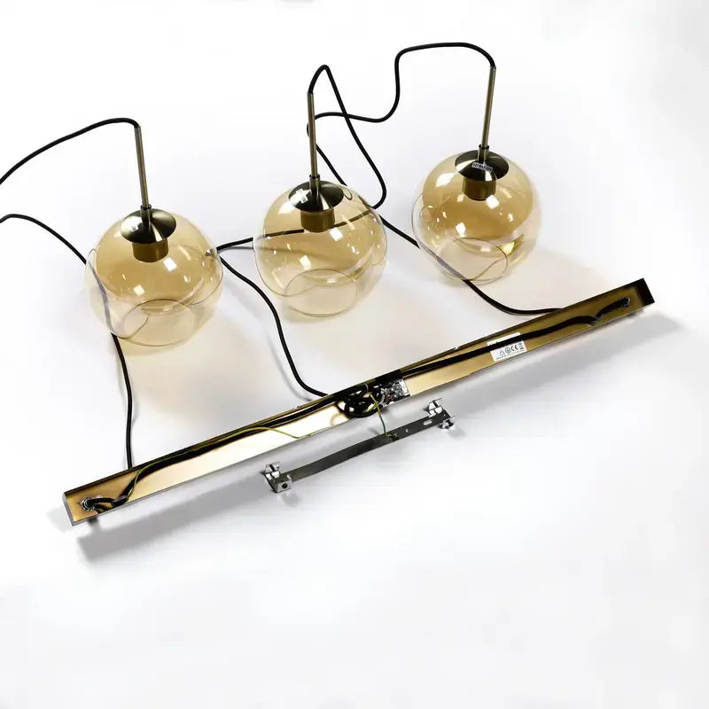 B-Ware Lindby Sofian Hängeleuchte Deckenleuchte Lampe Leuchte Licht 3 Flg E27 Rauchgrau