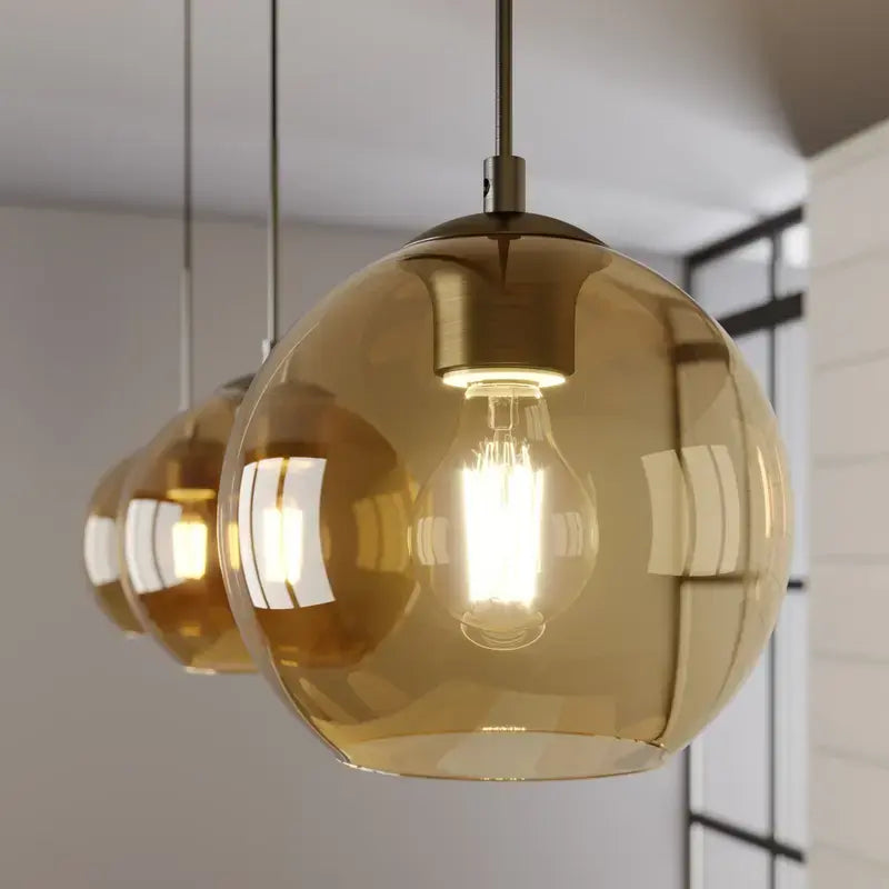 B-Ware Lindby Sofian Hängeleuchte Deckenleuchte Lampe Leuchte Licht 3 Flg E27 Rauchgrau