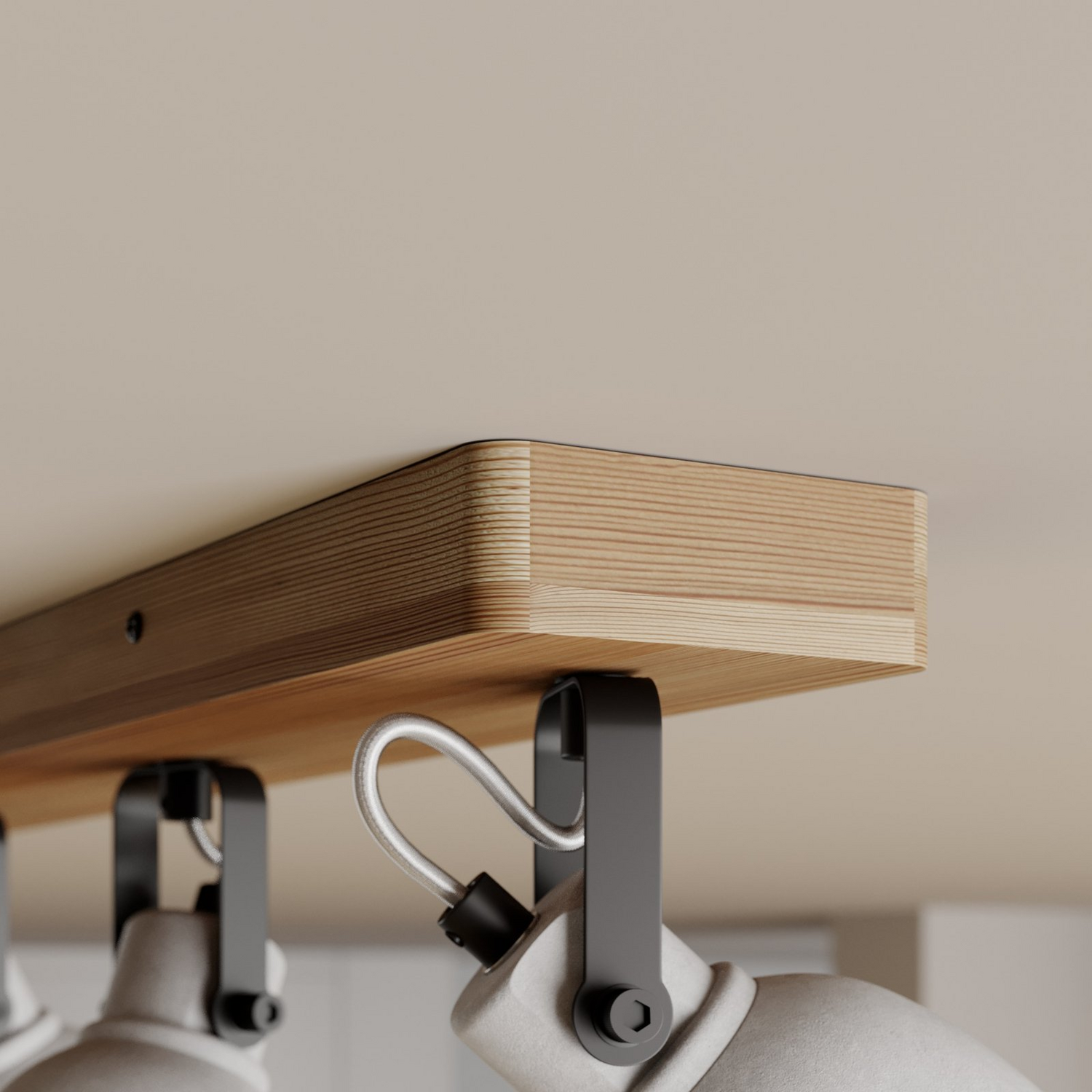 B-Ware Lindby Mitis Led Deckenlampe Hängelampe Lampe Leuchte 4 Flammig Gu10 Kiefernholz - 4251096570618