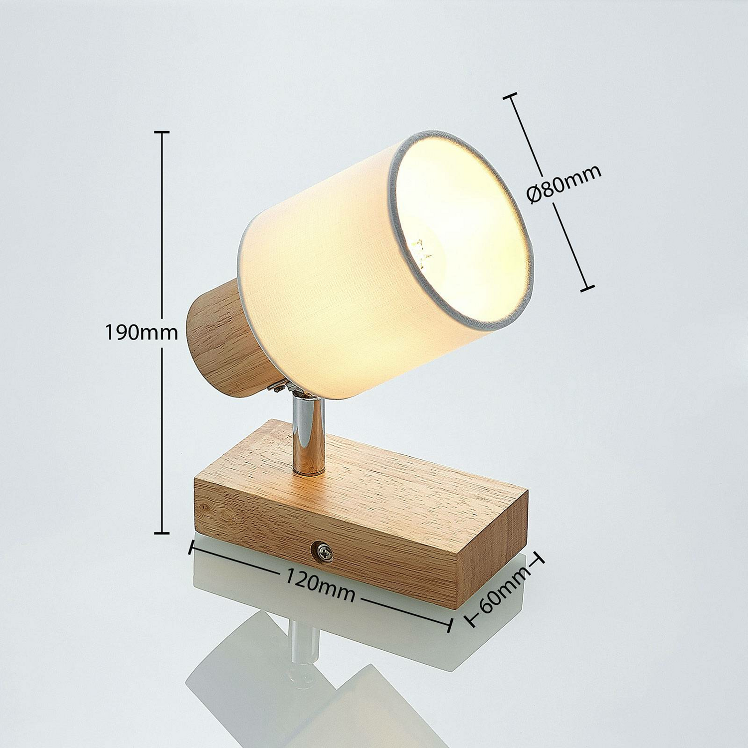 B-Ware Lindby Wanessa Spot Wohnzimmerleuchte Wandleuchte Wandlampe Lampe Stoff E14 1 Fl - 4251096566741
