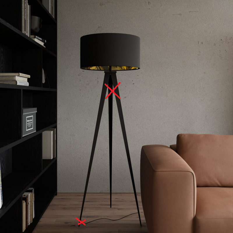 Lindby Benik Tripod Stehlampe Standleuchte Wohnzimmerlampe Siehe Text/Foto B-Ware
