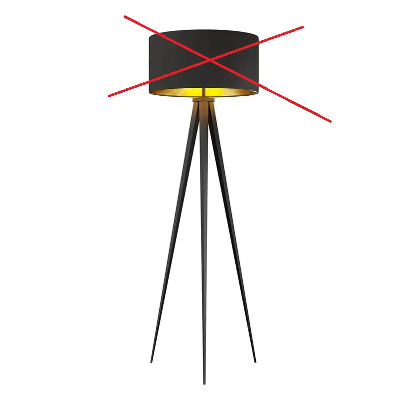 B-Ware Lindby Stehlampe Leuchte Benik Schwarz Gold Tripod Textil 153cm Siehe Text/F852 - 4251096530964