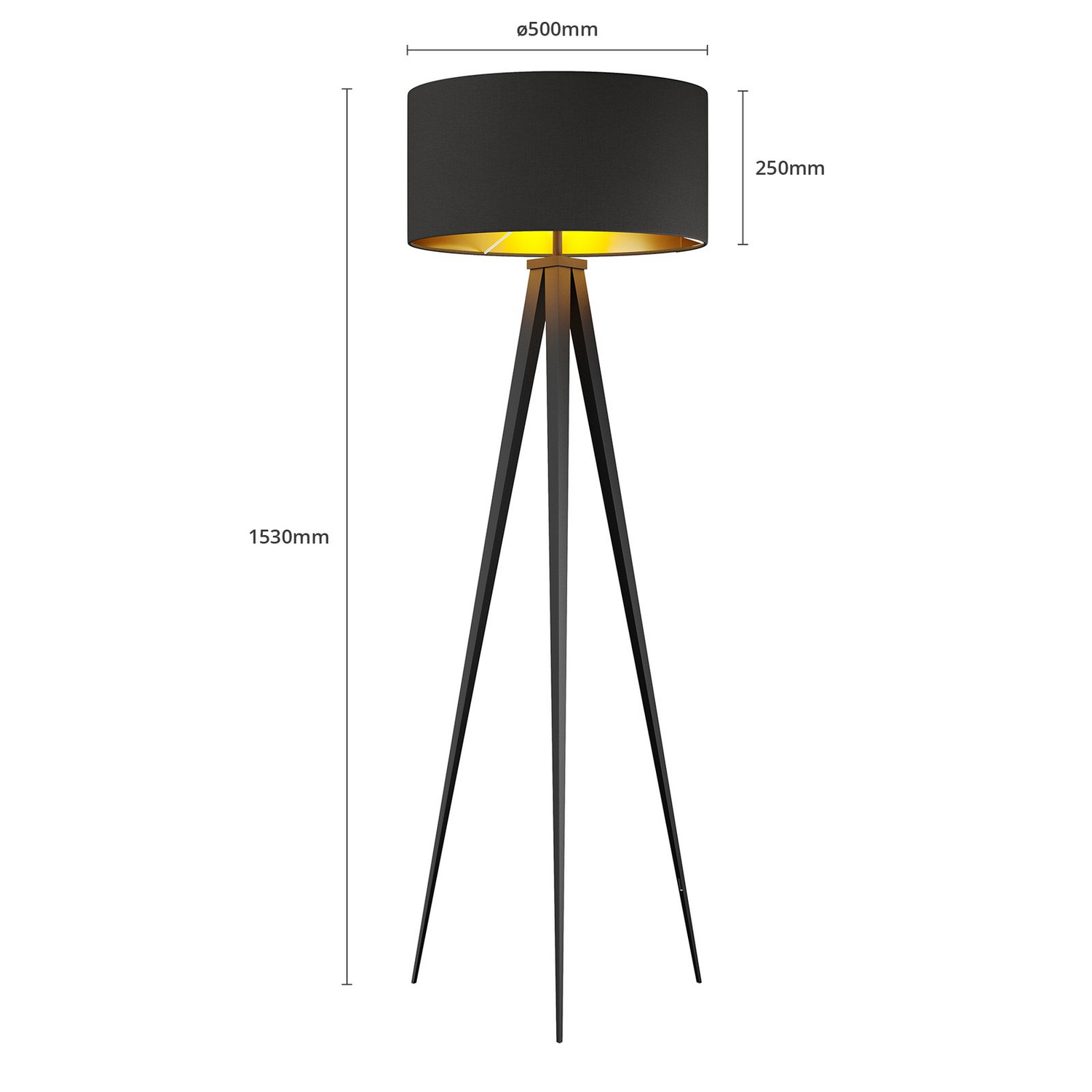 B-Ware Lindby Benik Tripod Stehlampe Standleuchte Stehleuchte Wohnzimmerlampe 2 Stück - 4251096530964