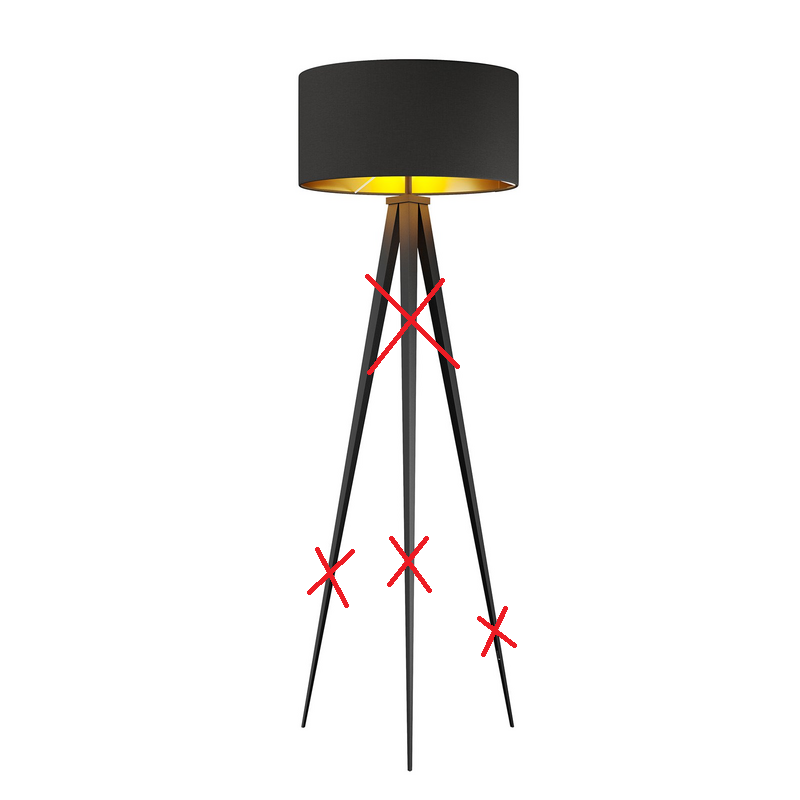 Lindby Benik Tripod Stehlampe Standleuchte Stehleuchte Siehe Text/Foto B-Ware - 4251096530964