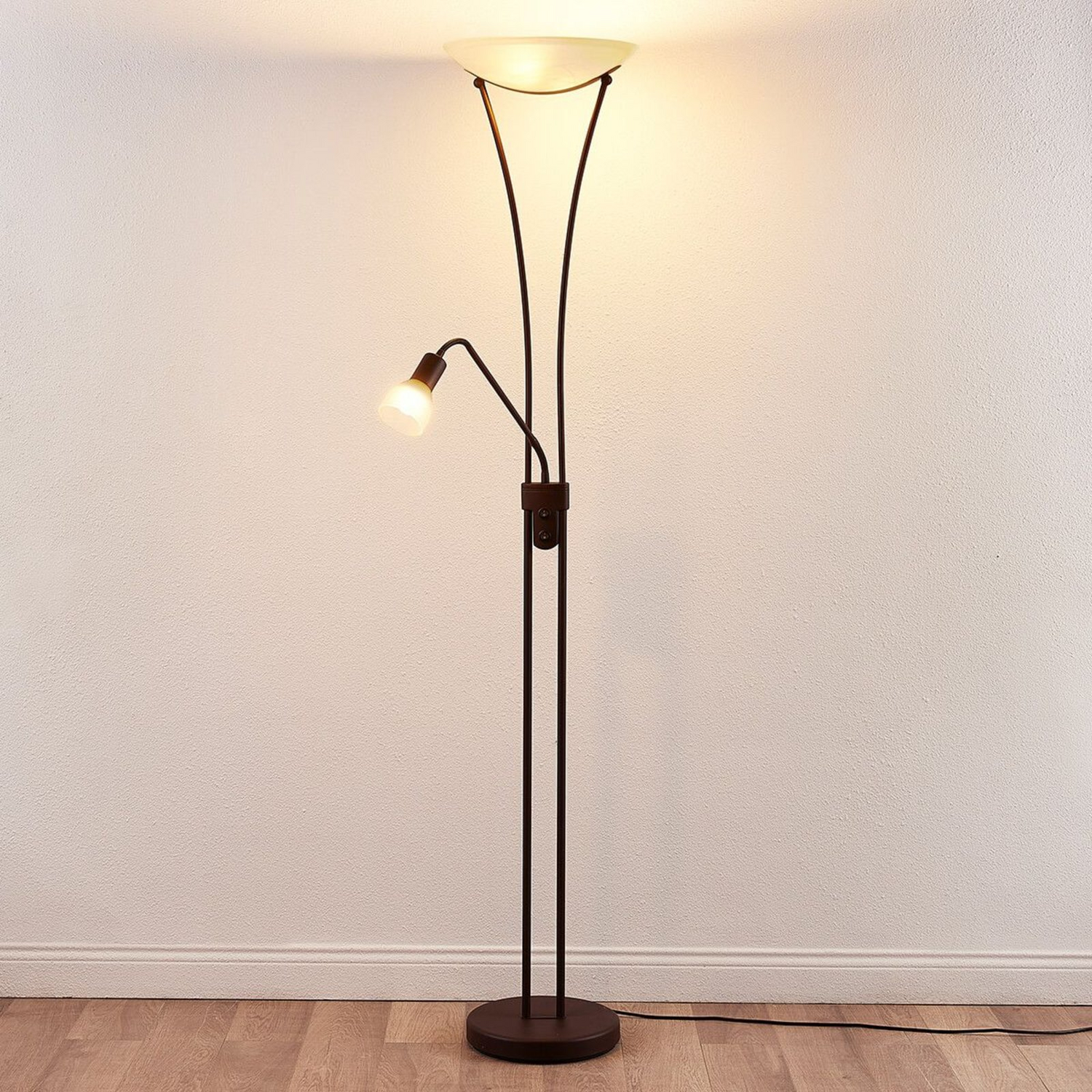 B-Ware Lindby Felicia Deckenfluter Wohnzimmerleuchte Standleuchte Stehlampe Leselampe