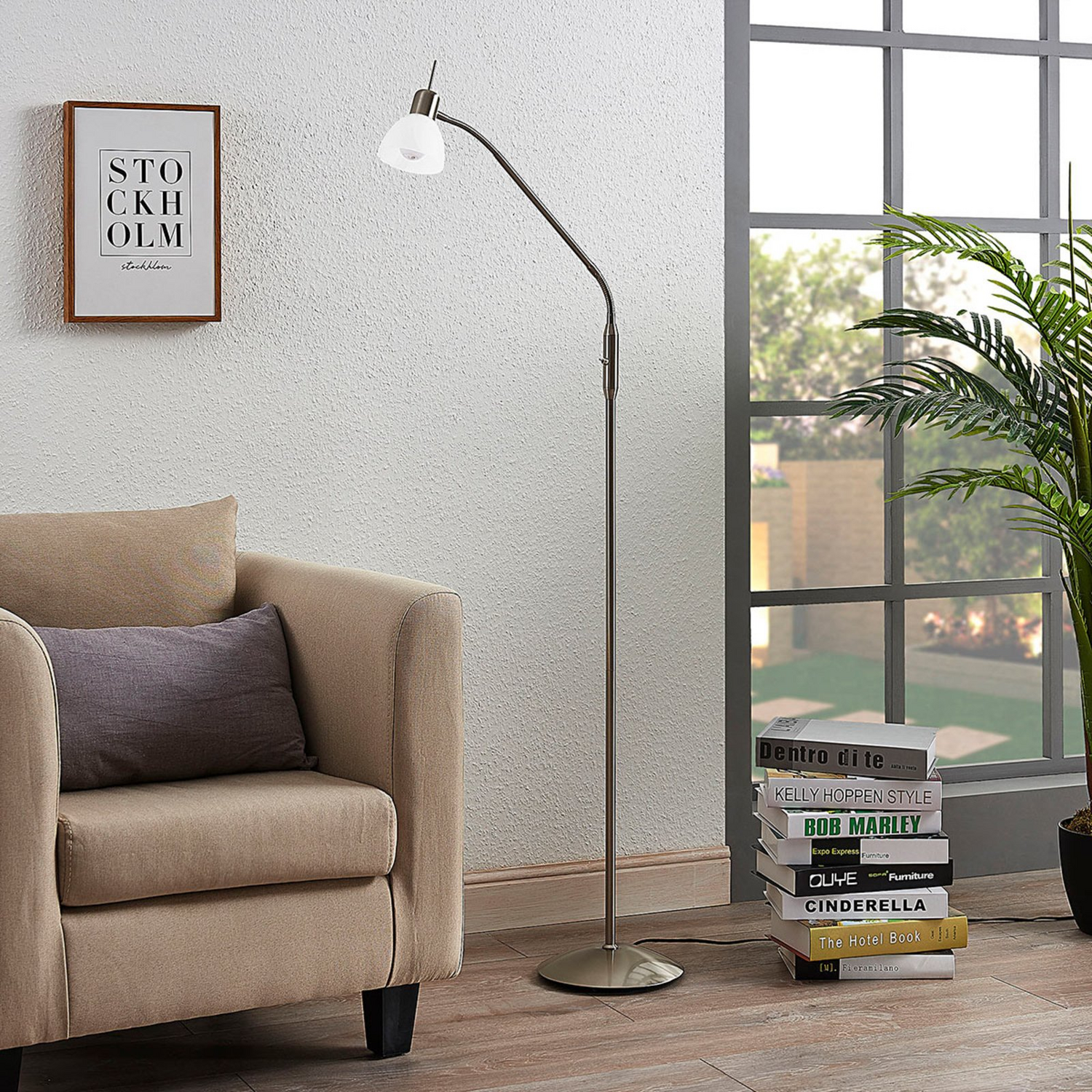 B-Ware Lindby Led Stehleuchte Gwendolin Standleuchte Stehlampe Wohnzimmerleuchte E14157