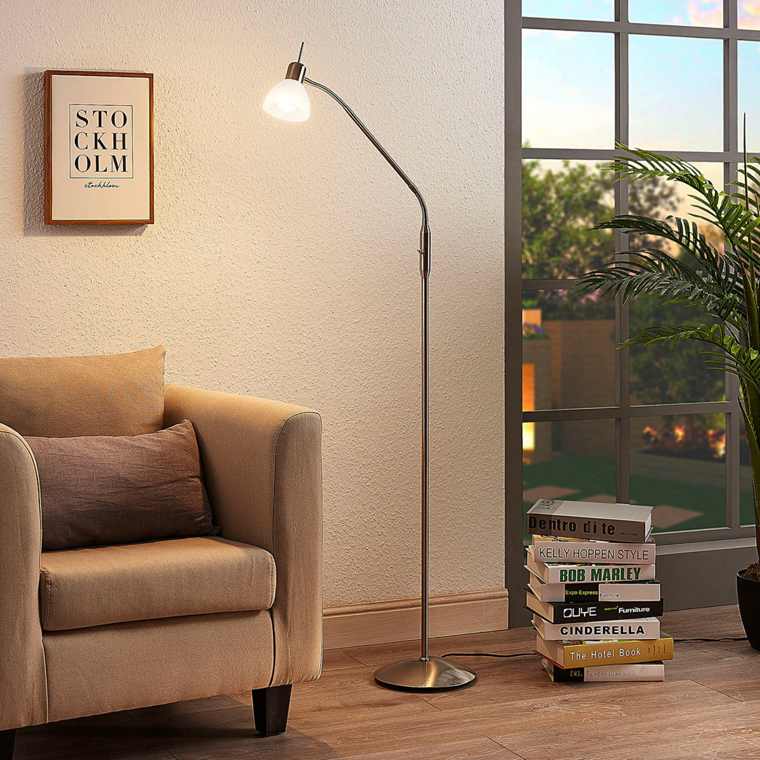 B-Ware Lindby Led Stehleuchte Gwendolin Standleuchte Stehlampe Wohnzimmerleuchte E14157