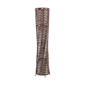B-Ware Lindby Stehlampe Joas LED Stehleuchte Lampe braun 110cm Ø23cm E27 2-flammig