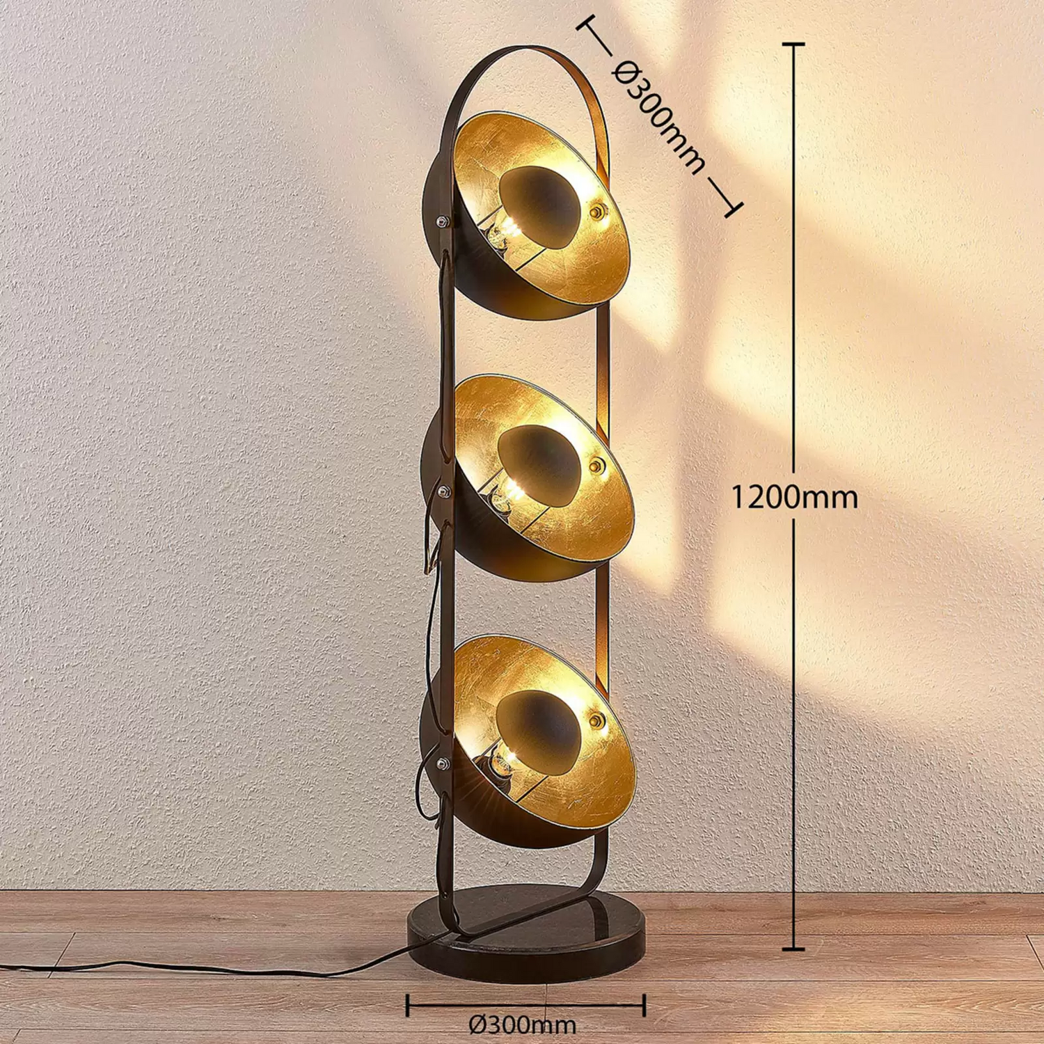 B-Ware Lindby Stehlampe Muriel Standleuchte Stehleuchte Leuchte Lampe Leseleuchte Led - 9624226