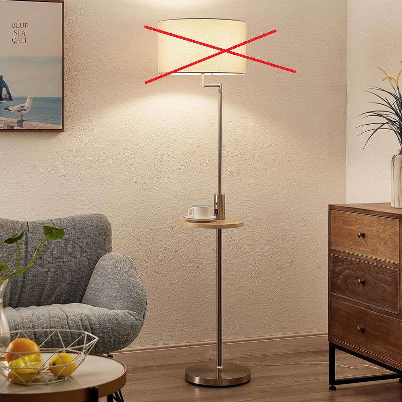 Lindby Zinia Stehlampe Ablage USB Standleuchte Stehleuchte E27 SIEHE TEXT/F412 - 4251911702439