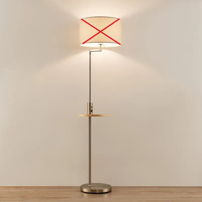 B-Ware Lindby Zinia Stehlampe Mit Ablage Und Usb Nickel E27 Siehe Text/Foto - 4251911702439