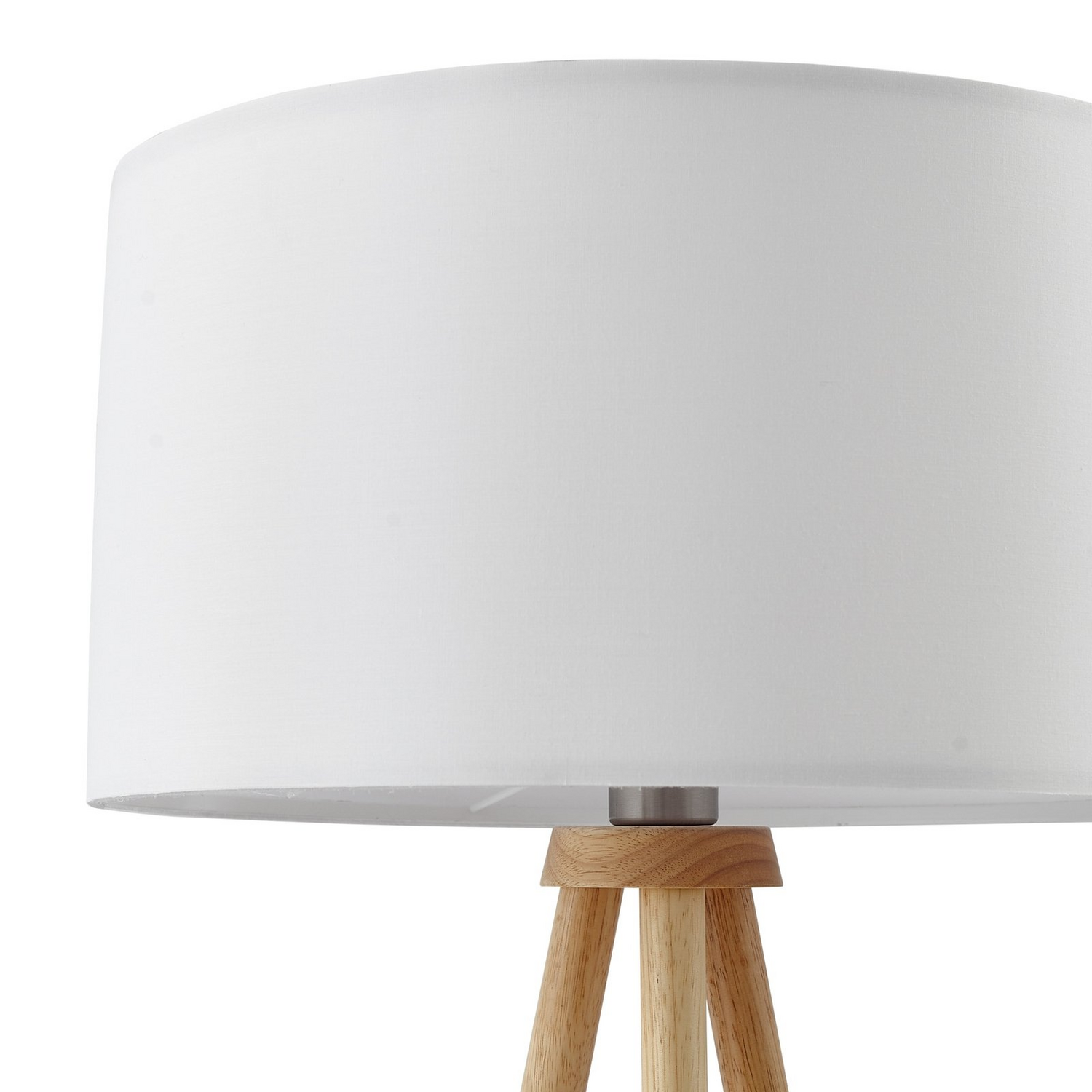 B-Ware Lindby Stehleuchte Adamio Stehlampe Standleuchte Leuchte Weiß Stoff ø 45,5 Cm