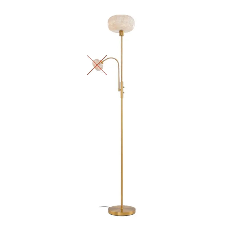 B-Ware Lindby Stehleuchte Aliette Stehlampe Standleuchte E27 Gold/Amber Siehe Text/Foto - 4251911793406