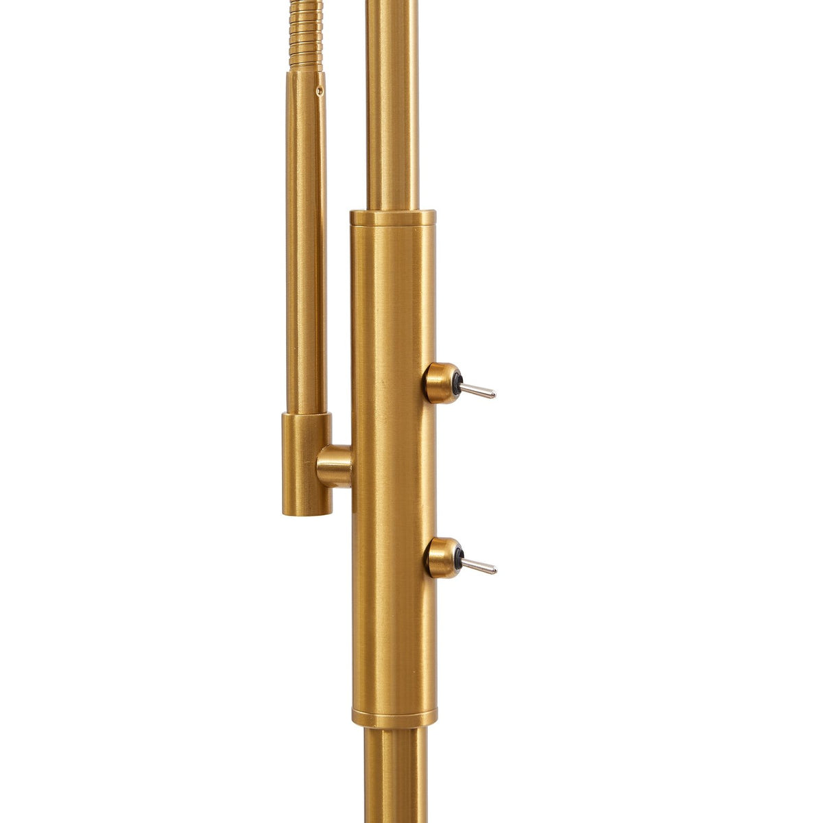 Lindby Stehleuchte Aliette Stehlampe Standleuchte E27 gold/amber Glas Leselicht - 4251911793406