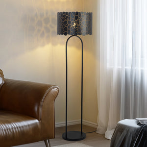 B-Ware Lindby Stehleuchte Lampe Aralena schwarz gold Höhe 1435 cm
