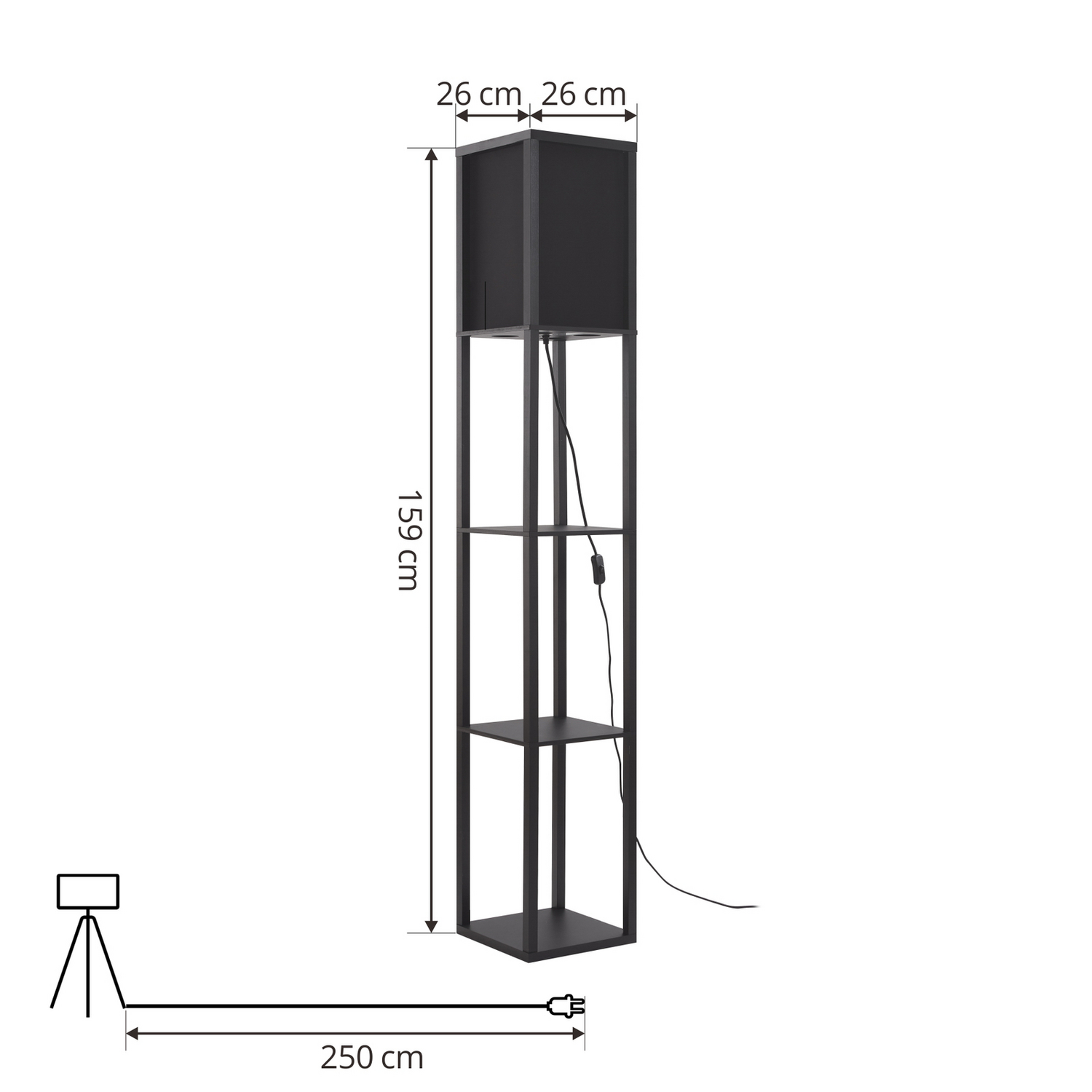 B-Ware Lindby Birta Stehleuchte Stehlampe Mit Ablage Leuchte Holz Siehe Text/Foto - 4251911772807