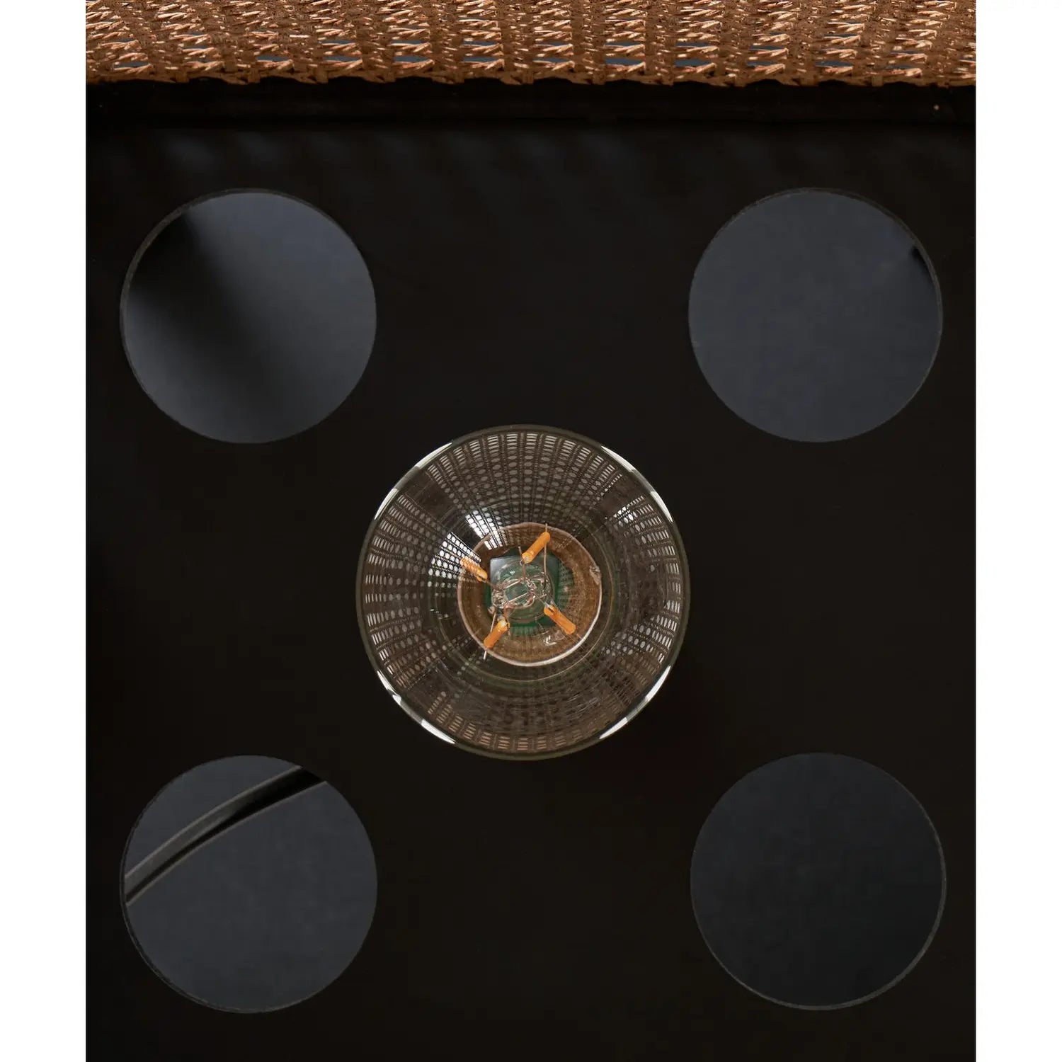 B-Ware Lindby Stehleuchte Regal Lampe Rattan Schwarz Beige Kiefernholz E27 159cm896