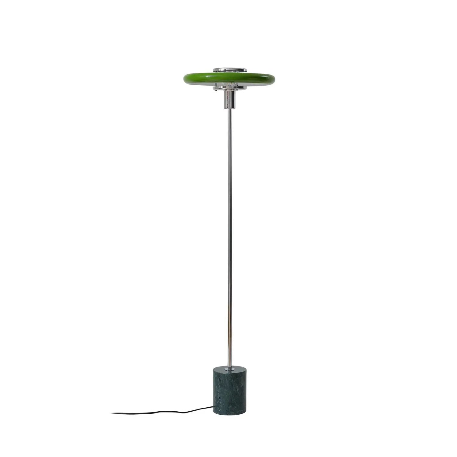 B-Ware Lindby Stehleuchte Standlampe Retro Standleuchte Marmor 130cm E27 Grün Metall
