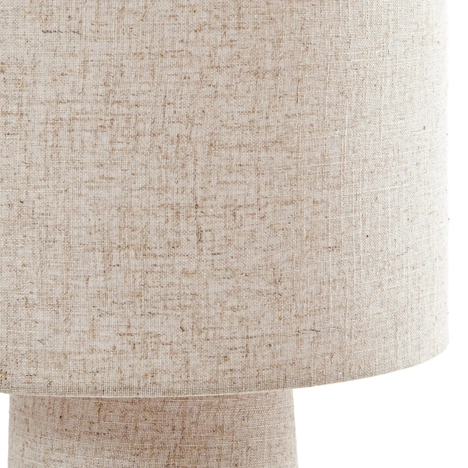 B-Ware Lindby Stehleuchte Standlampe Elfie Leuchte Leinen Beige Skandinavisches Design - 4255830906473