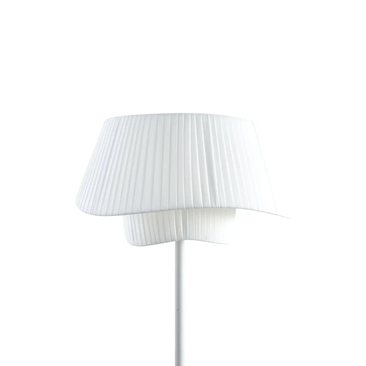 B-Ware Lindby Stehleuchte Stehlampe Eryndor Textil Weiß Wohnzimmer Fußschalter ø47cm - 4251911777796