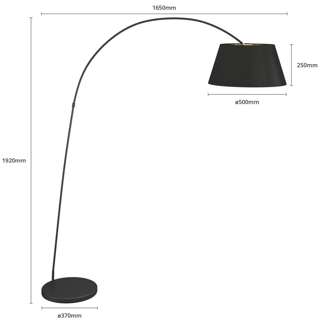 Lindby Bogenstehlampe Esti mit Stoffschirm Lampe Leuchte SIEHE TEXT/FOTO