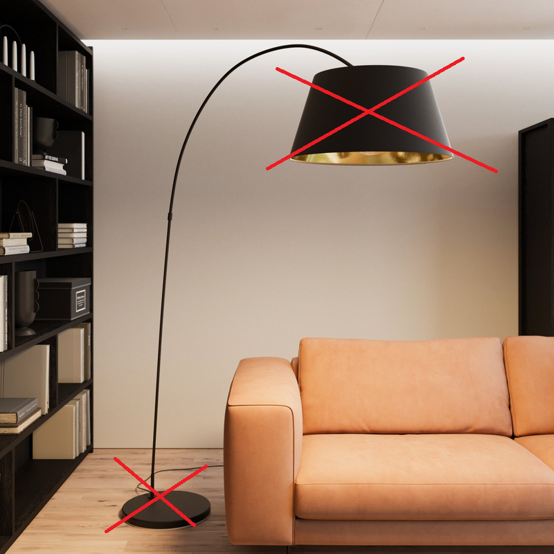 Lindby Bogenstehlampe Esti Stoffschirm Lampe Leuchte Stehlampe Siehe Text/Foto B-Ware - 4251096563276