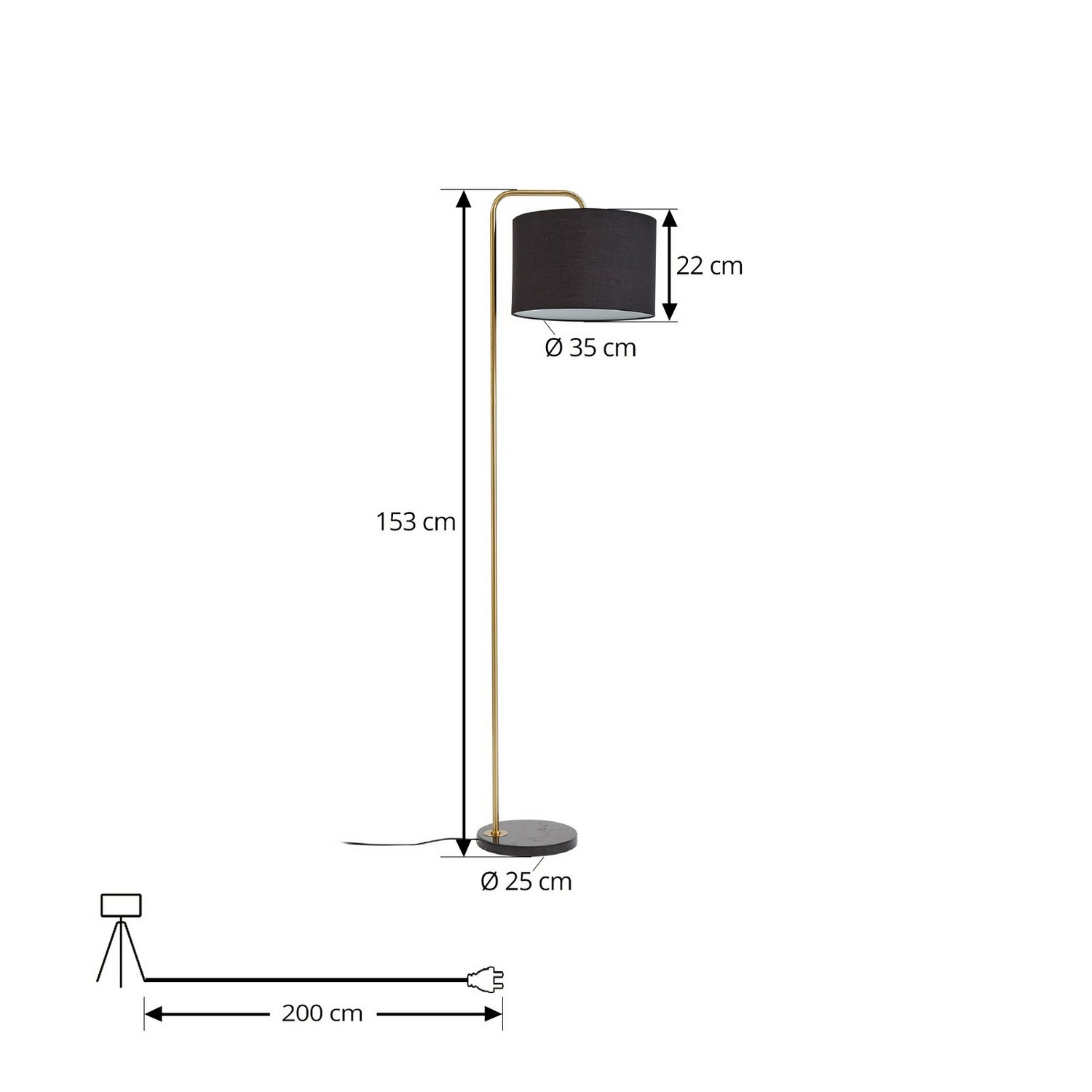 B-Ware Lindby Hillary Stehleuchte Stehlampe Leuchte Lampe Standleuchte Standlampe - 4251911794953