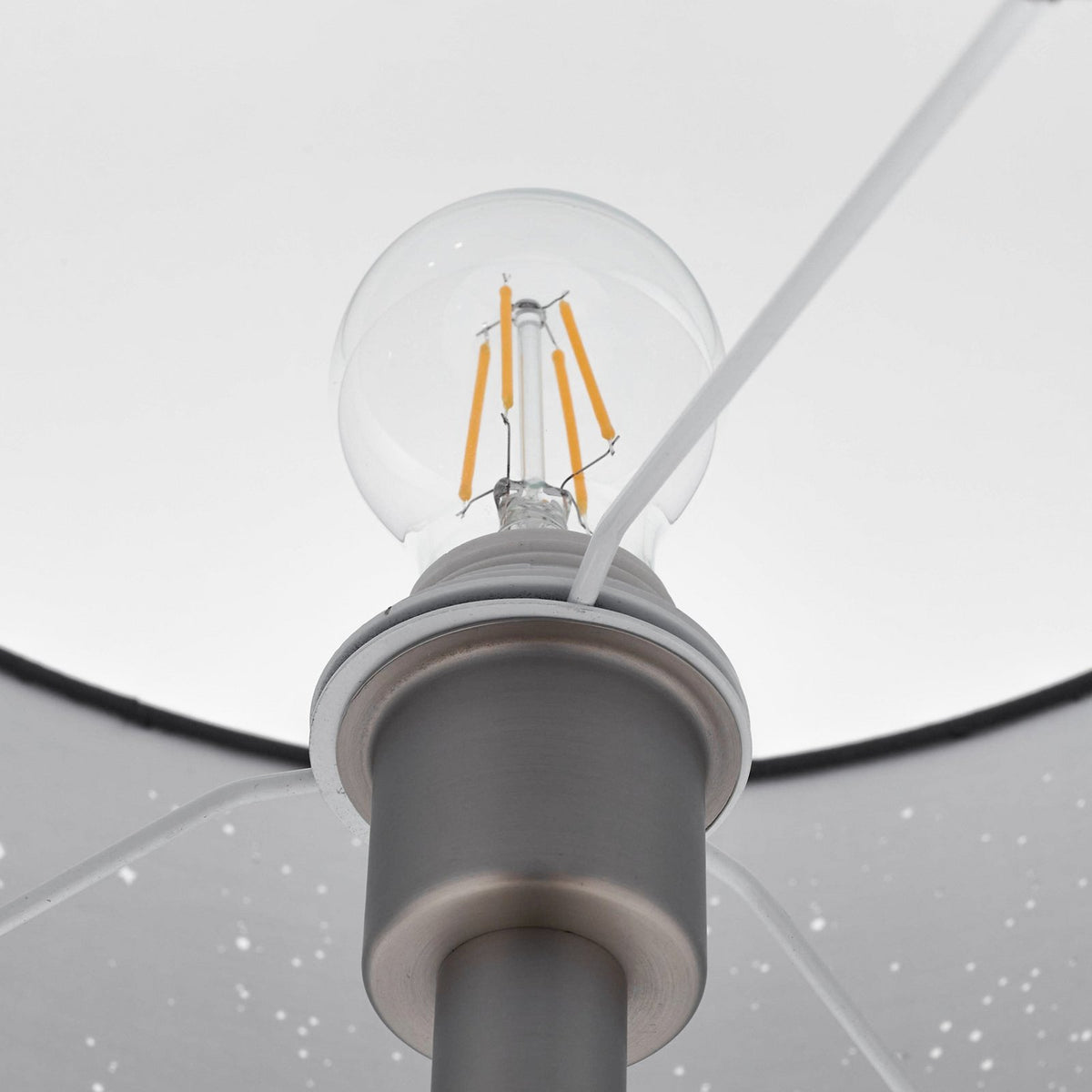 Lindby Stehleuchte Lampe Jaileen grau Textil 170 cm Leselicht - 4251911798487