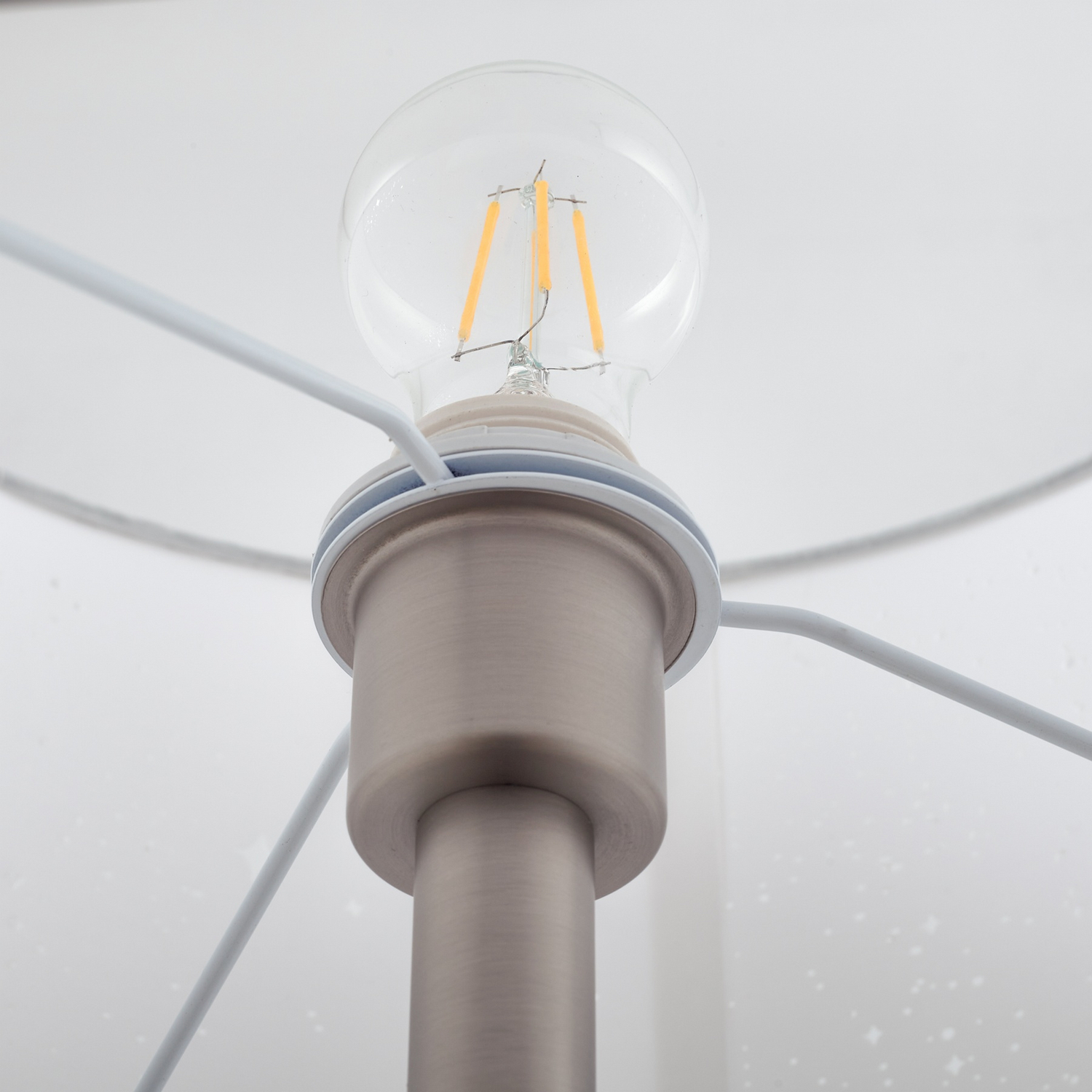 B-Ware Lindby Stehleuchte Standlampe Leselampe Weiß Textil 170cm Leselicht Lampe S764 - 4251911798470