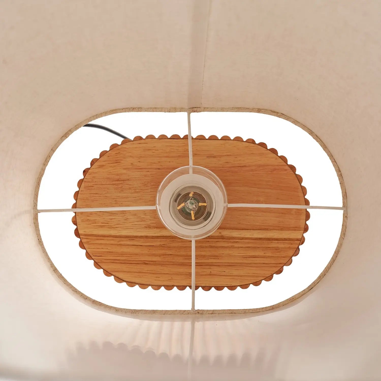 B-Ware Lindby Stehleuchte Lampe Kimiko Holz Textil E27 Höhe 100 Cm Stehlampe Leuchte - 4255830903694