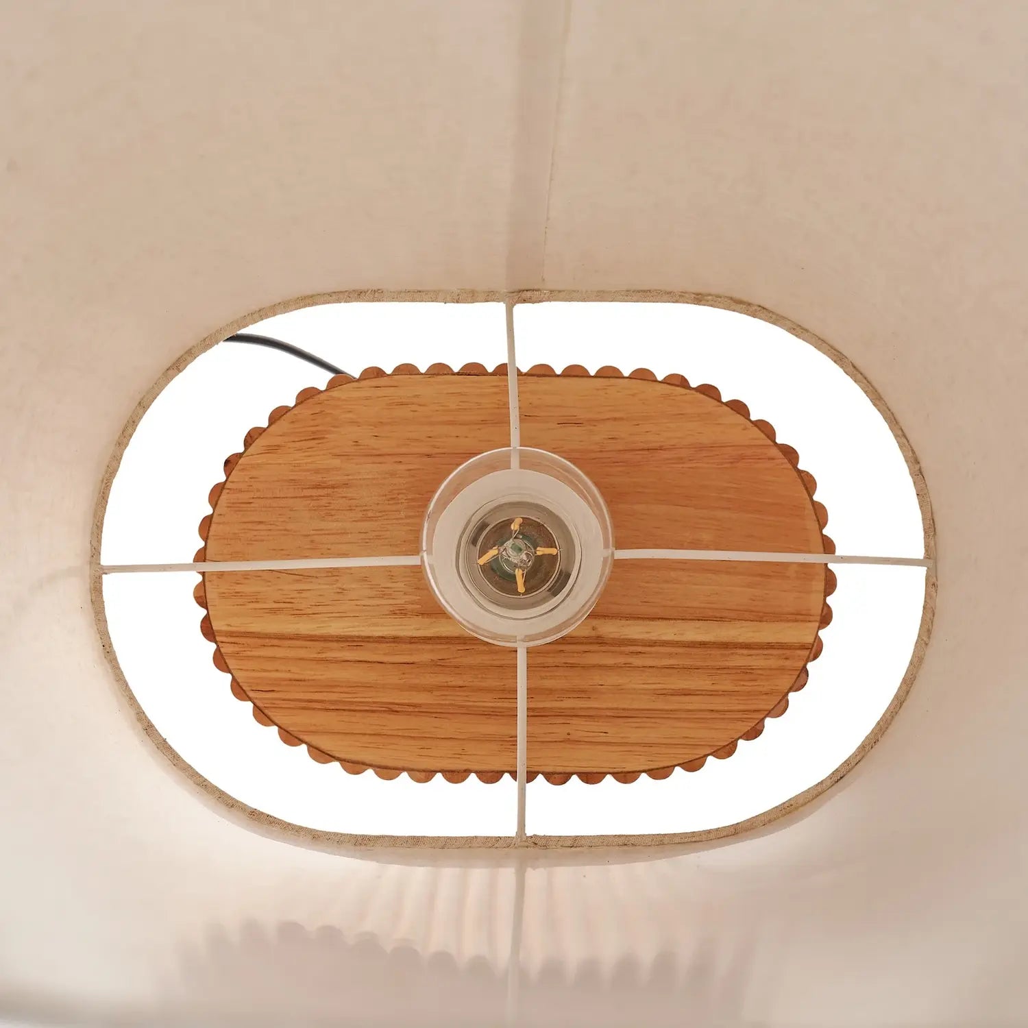 B-Ware Lindby Stehleuchte Lampe Kimiko Holz Textil E27 Höhe 100 Cm Stehlampe Leuchte