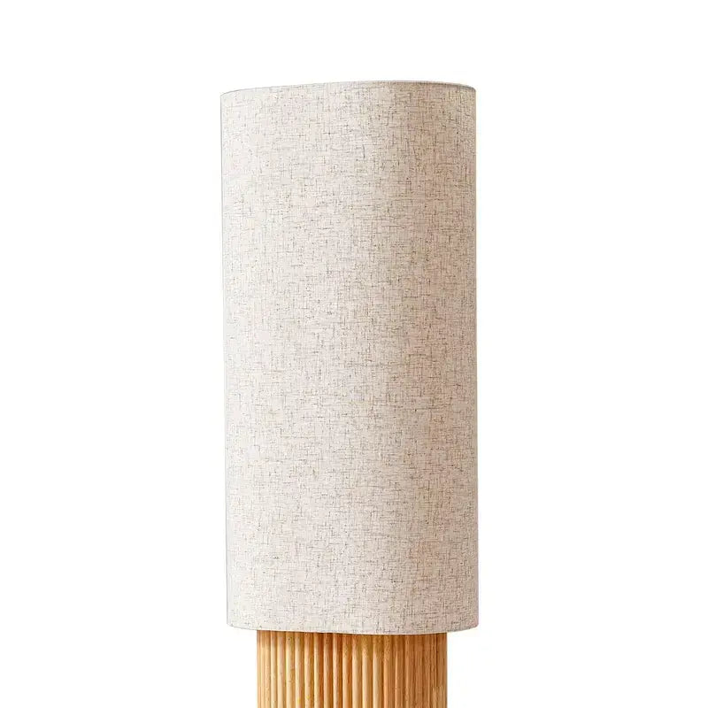 B-Ware Lindby Stehleuchte Lampe Kimiko Holz Textil E27 Höhe 100 Cm Stehlampe Leuchte