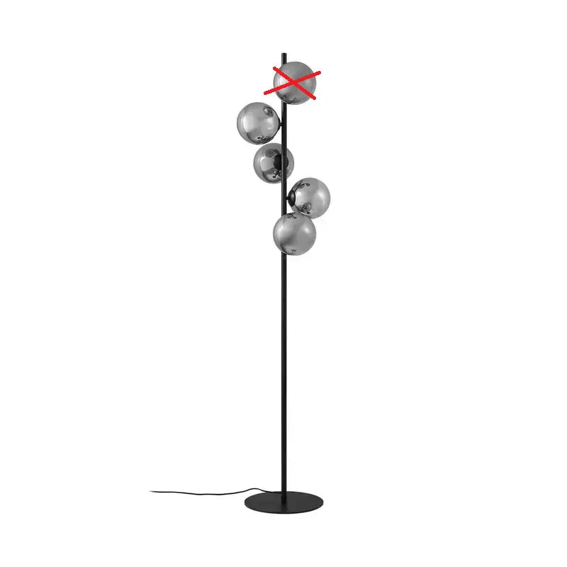 B-Ware Lindby Stehleuchte Lampe Orbelia Standleuchte Glas Schwarz Led Siehe Text/Foto - 4255830902888