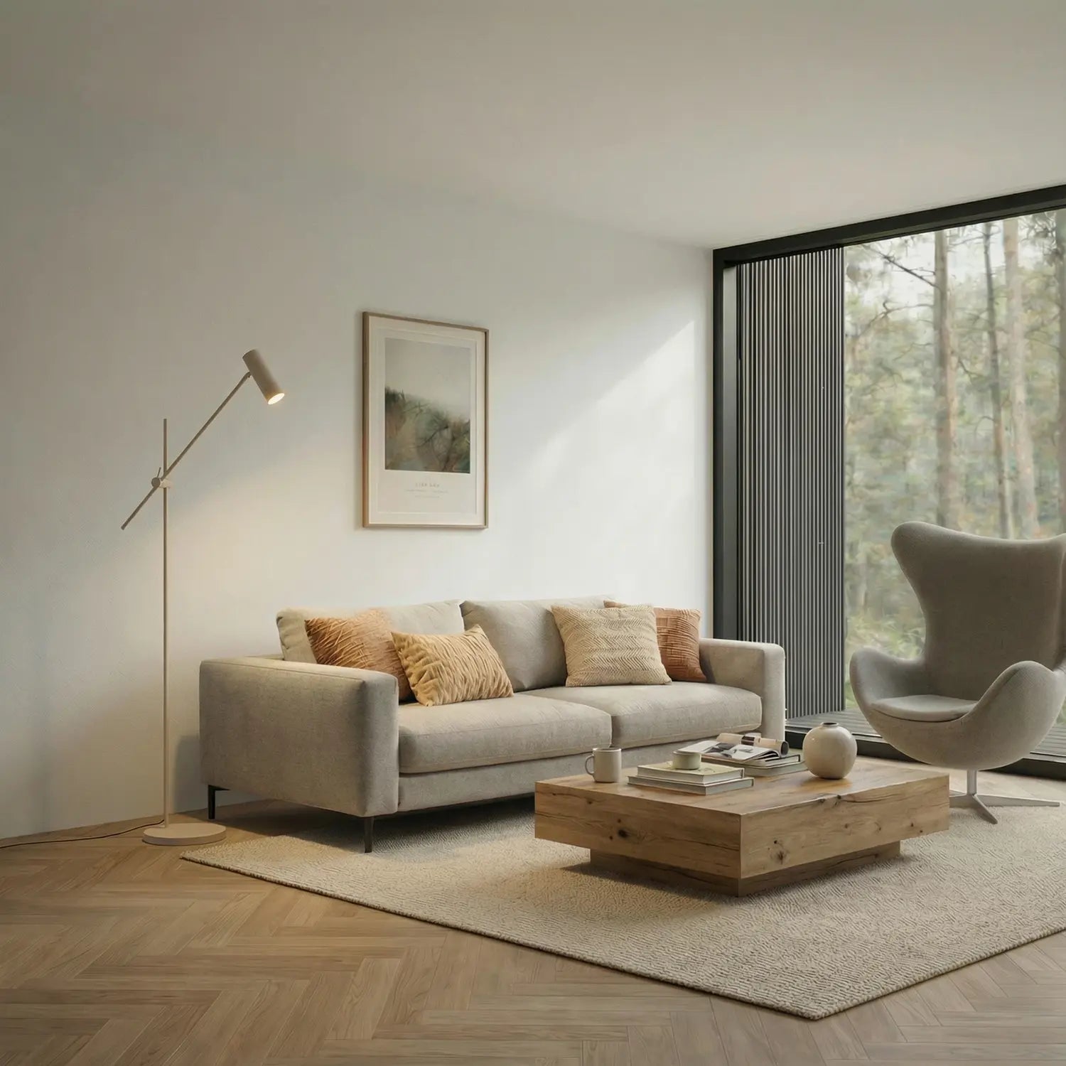 B-Ware Lindby Stehleuchte Standlampe Vilo Beige Beweglich Metall Gu10 Led 153 Cm La705 - 4255830905995