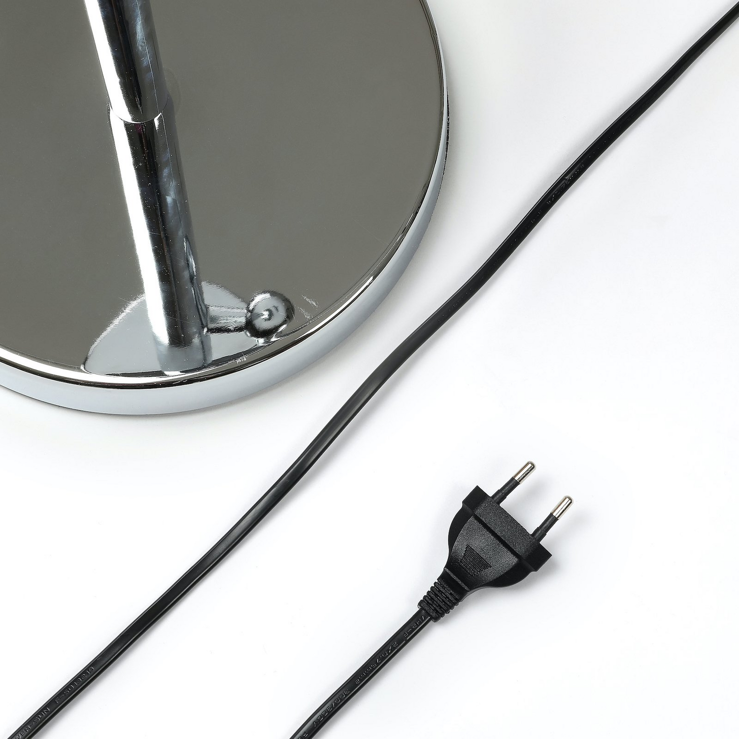 Lampe de table en tissu Lindby de qualité B, lampe de table Benjiro, lampe de lecture LED E27, chrome blanc 412 