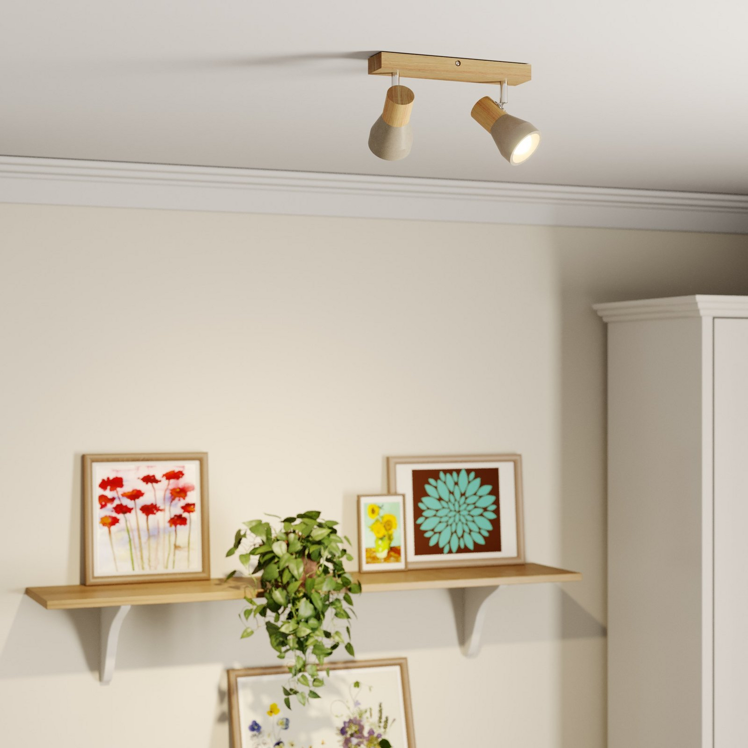 B-Ware Lindby Strahler Filiz Deckenstrahler Deckenlampe Hängelampe Lampe 2 Flammig E14