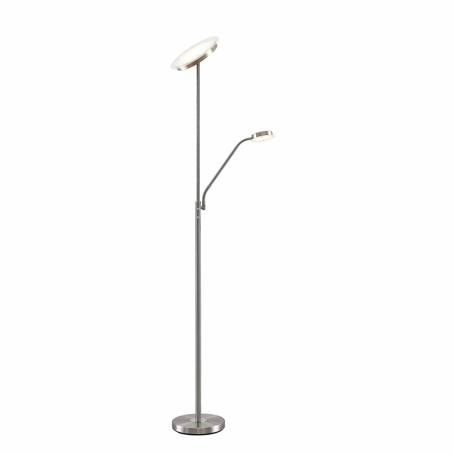 B-Ware Lindby Sumani Led Stehleuchte Standleuchte Stehlampe Standlampe Led Rund Nickel