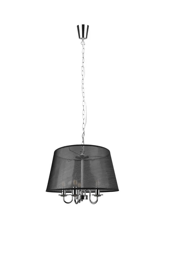 Pendelleuchte Hängelampe Pendellampe Lindby Talisha Organza schwarz Lampe Eisen - 4251911713640