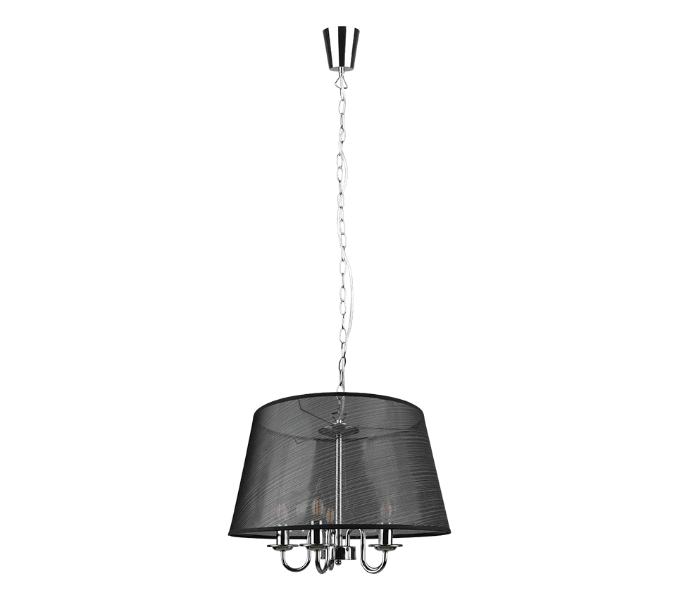 Pendelleuchte Hängelampe Pendellampe Lindby Talisha Organza schwarz Lampe Eisen - 4251911713640