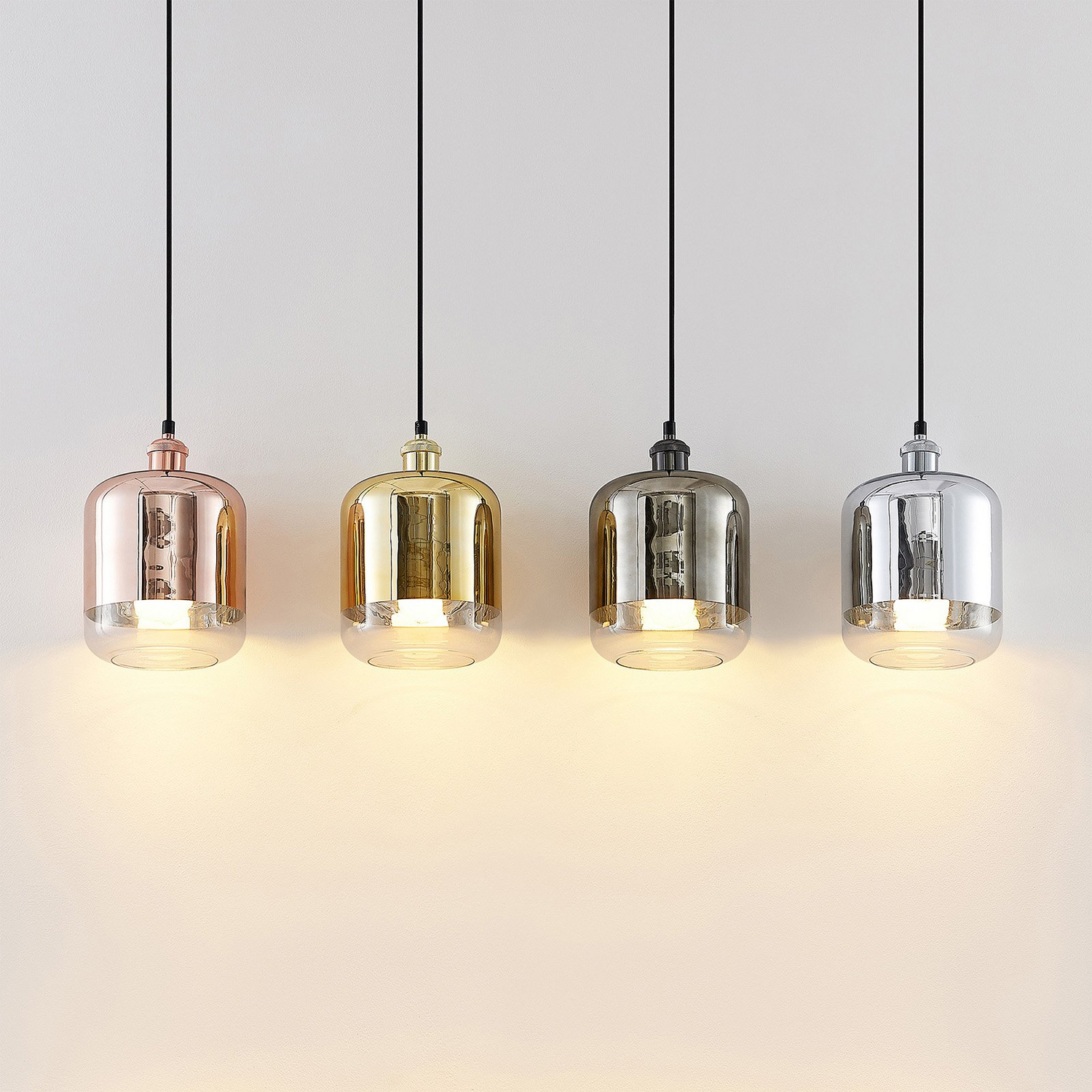 Suspension Lindby Tallinn (référence B), plafonnier, lampe de cuisine, culot E27 4 F380