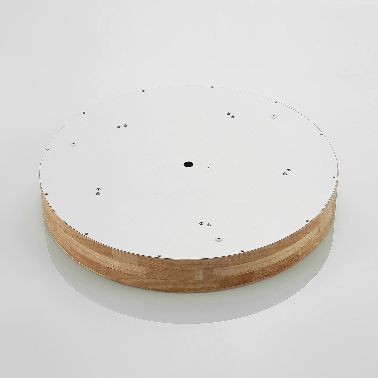 B-Ware Lindby Tanju Deckenlampe Deckenlicht Lampe Leuchte E27 Eiche Hell Weiß ø 60 Cm